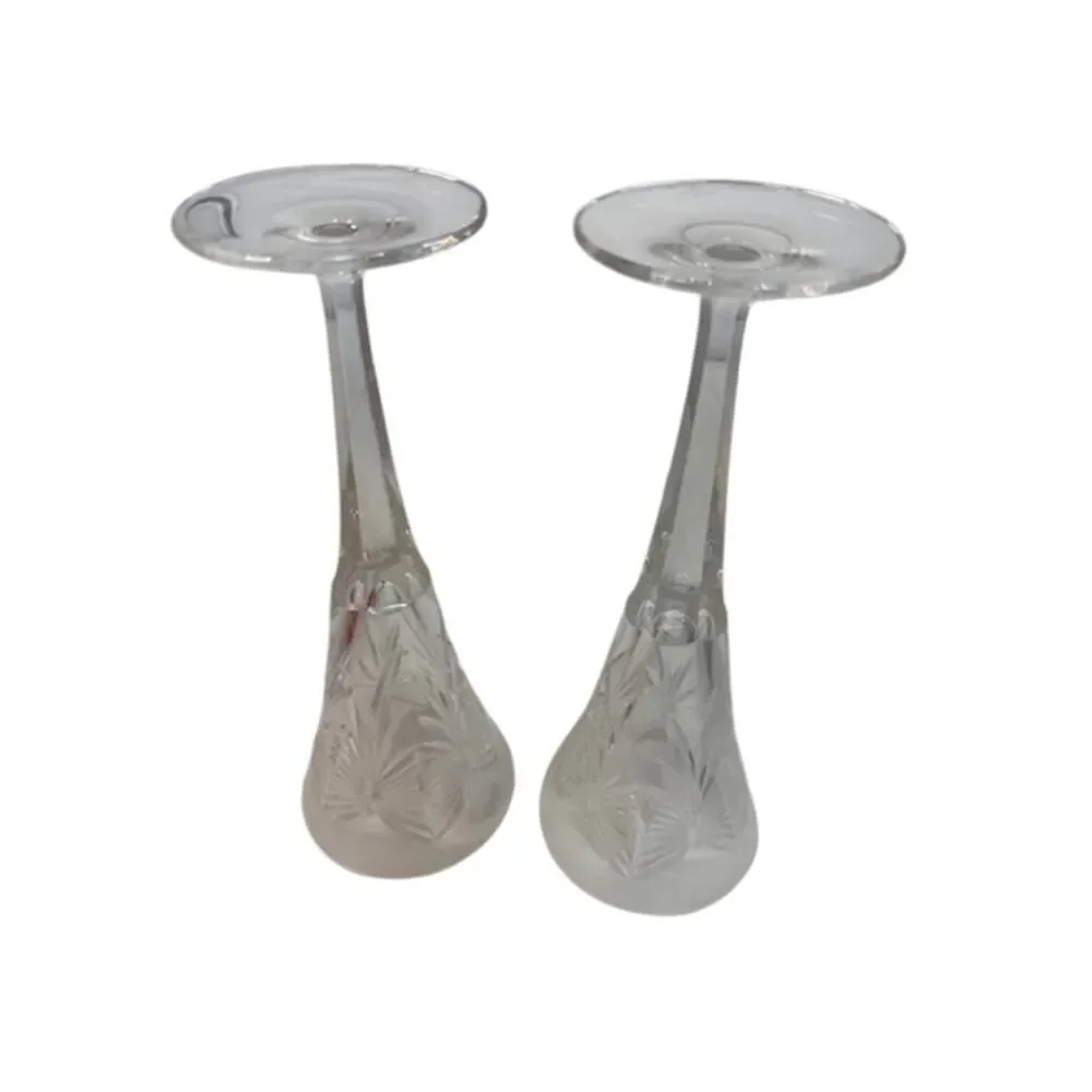 Waterford Crystal Millennium Peace Champagne Toasting Flutes Set Of 2 Excellent